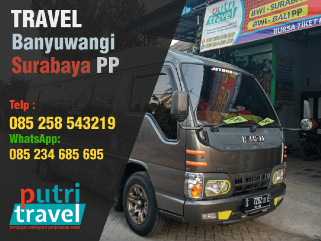 Putri Travel Banyuwangi BWI Surabaya Banyuwangi - Photo bt Official site